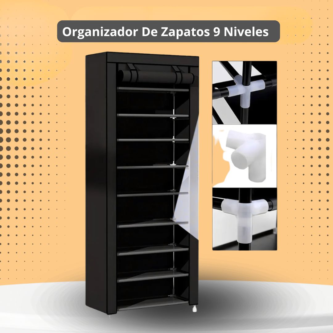 Organizador De Zapatos 9 Niveles  Hasta 27 Pares