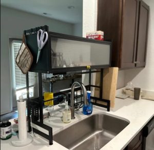 Escurridor de Platos con Tapa, ahorrador de Espacio photo review