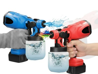 pistola-de-pintura-inalámbrica-recargable-pulverizadora
